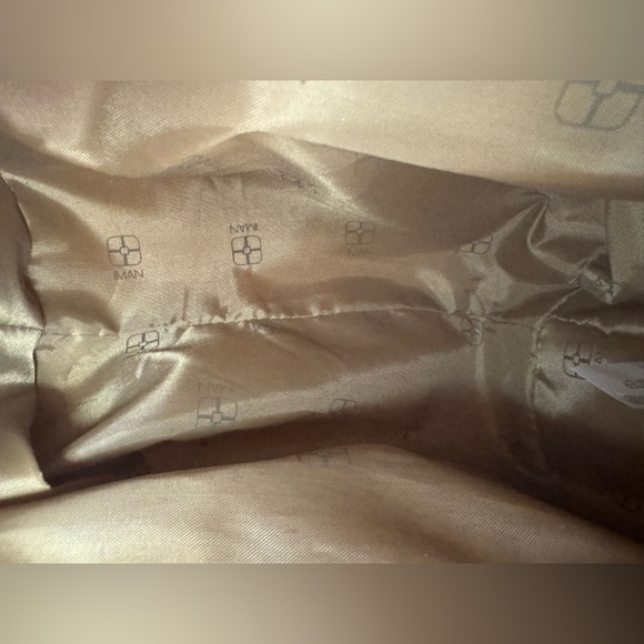 IMAN Chic Platinum Collection Metallic PINK Faux Croc City Tote -EUC SEE PICS - Picture 6 of 9